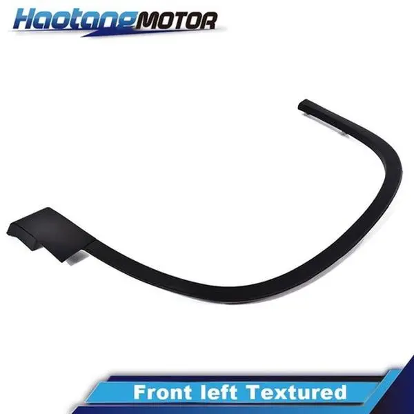 CROSSDESIGN Textured Black 1pc Front Left Side Fender Flare, Wheel Scratch Shield Car Exterior Accessory for 2012-2017 Volkswagen Tiguan - No Cutting/Trimming Needed, Upgrade & Refresh Look