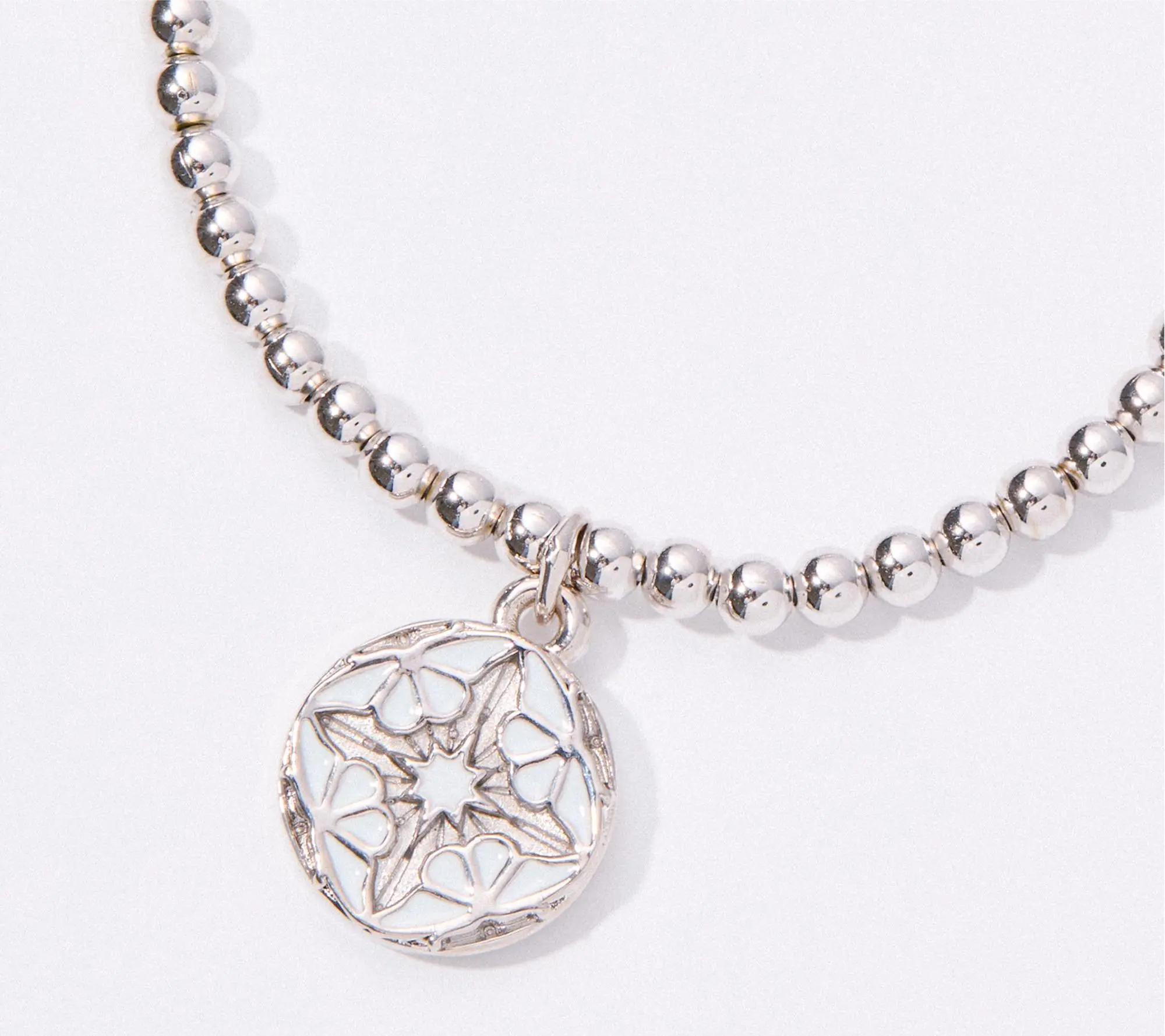 Divinely Guided by Theresa Caputo Stretch Bracelet, Silvertone