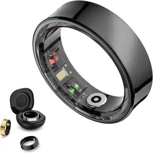 Ring  ,  Rings for Men & Women, No Subscription Required, Long-Lasting  Sleep Ring, Fitness & Sleep  Compatible with iOS & Android (Black, 7)