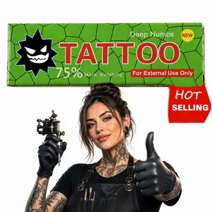 Tattoo Numbing Cream Green 75% International – Extra Strength Tattoo Comfort Cream for Smooth Tattoo Sessions
