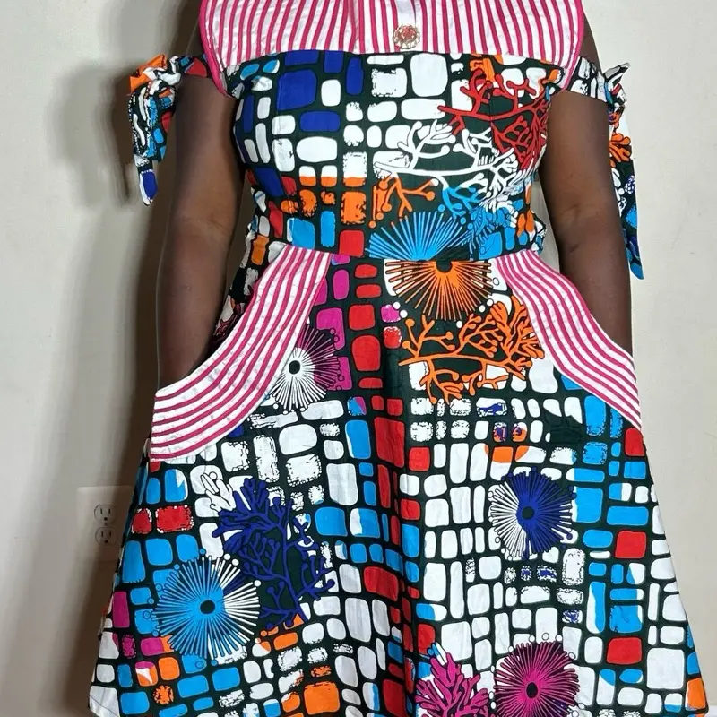 formal ankara dresses Blue Maxi Dress with Pockets Vibrant Elegant Statement African Ankara Flowy Dress with Low Back Evening Party Royal Dress