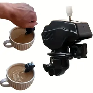 Coffee Stirrer Designed Like a Boat Motor, Including Variations Such As a Boat Engine And Propeller Styles, As Well As a Wind-Up Version And a Mini Size, Suitable for Stirring Coffee in a Cup