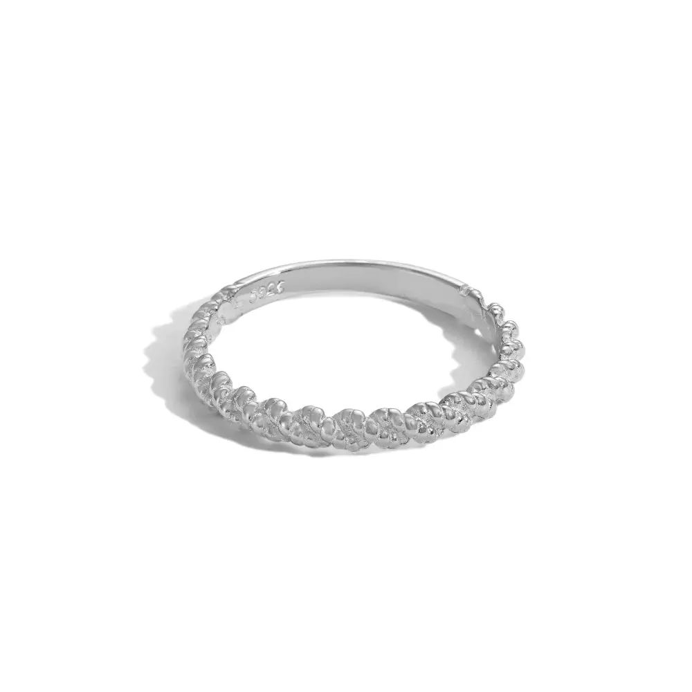 Twisted Beaded Ring
