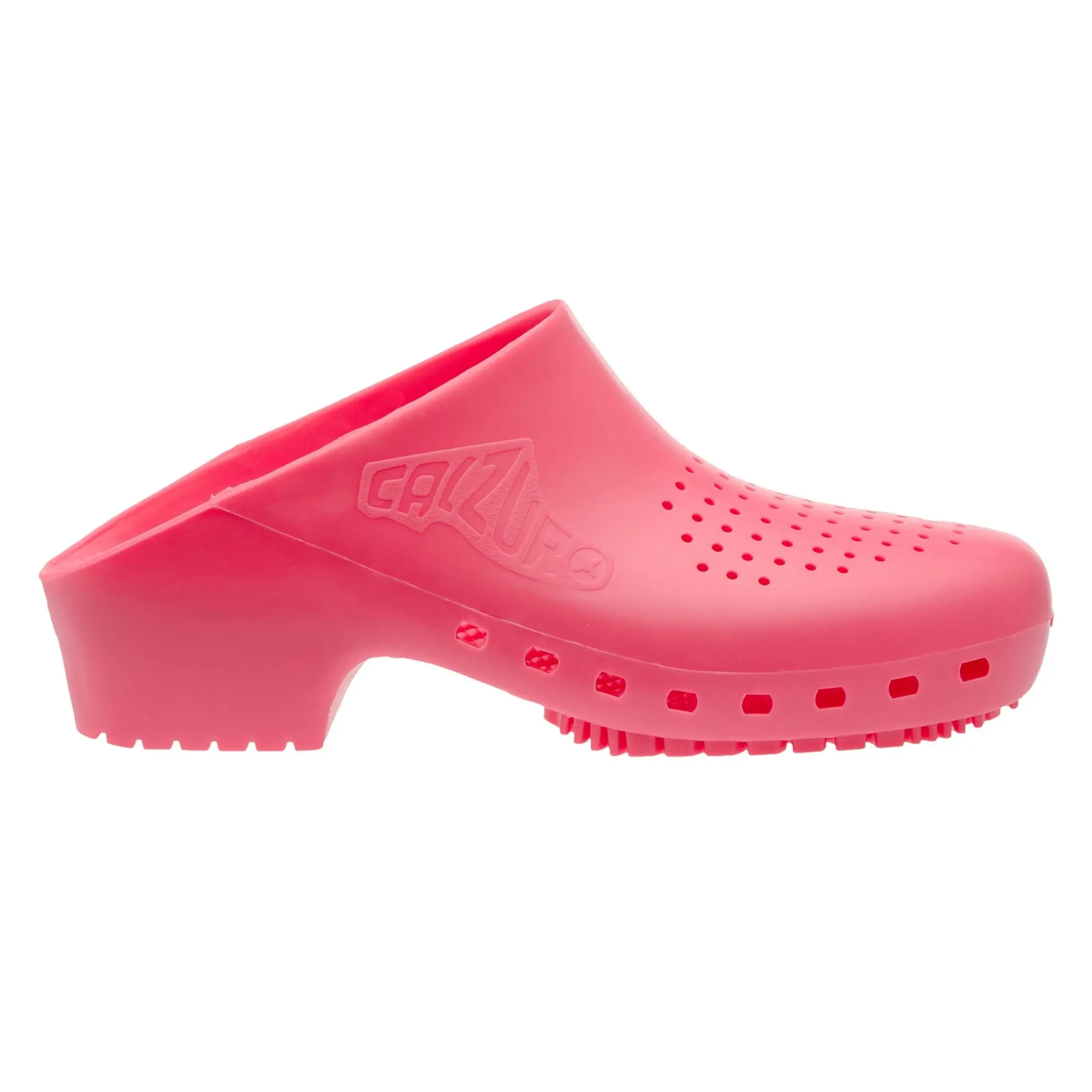 Calzuro Classic With Holes Hot Pink Clogs Shoes Work Clogs