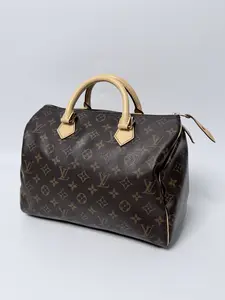 Pre-owned Louis Vuitton leather Top Handle Bags Monogram Speedy 30 Top Handle Bag ZS011LV