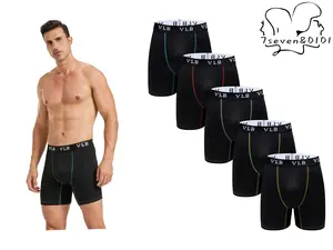5-pack Men's Boxer Briefs,Men's Black Boxer Briefs Multipack | Stretch Comfort Underwear,Men's Underwear Multipack | Wicking Boxer Briefs for Active Men, Moisture-Wicking Performance Underwear Set Activewear