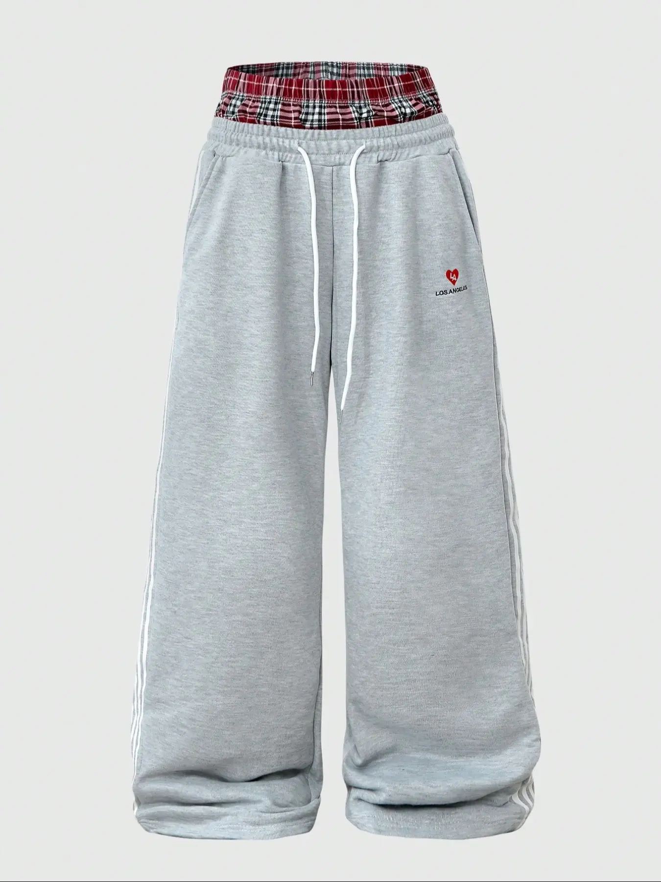 Men's Casual Comfy Sporty Street Fashion Two-Piece Sweatpants, Thick Knit Sport Pants, Elastic Waist Drawstring, Comfortable and Warm, Perfect for Daily Wear