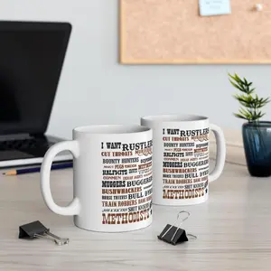 Blazing Saddles I Want R*stlers Coffee Mug 11Oz 15Oz, Blazing Saddles Movie Coffee Mug For Fans
