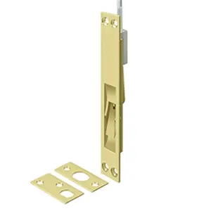 212 MAIN 12 in. Stainless Steel Flush Type Heavy-Duty Extension Brass Bolt, Polished Brass (for Motorcycle Locks & Security)