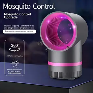 Plug-in Mosquito Killer Lamp Indoor Electric Mosquito Trap Silent UV Light Suction Mosquito Repellent Lamp Home Bedroom Living Room Physical Bug Zapper Safe For Baby And Elderly Electric UV Insect Zapper Trap
