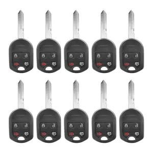 10 X 2000-2017 Ford Lincoln Mercury / 4-Button Remote Head Key / OUC6000022 / 164-R8073 (AFTERMARKET) (BUNDLE OF 10)