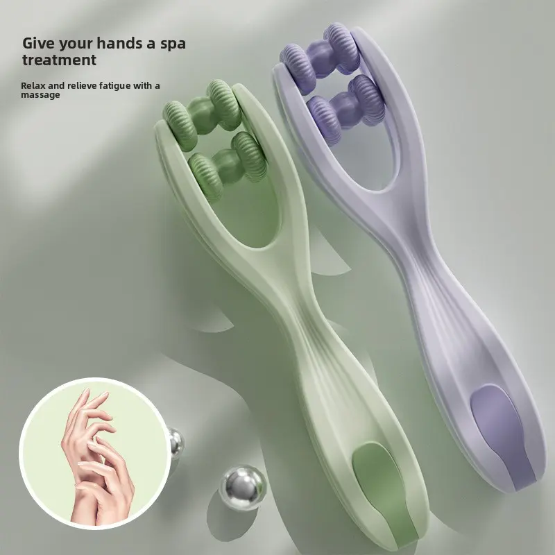 Upgraded dual-roller finger massager