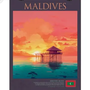 The Maldives Poster - Classic Travel Wall Decor