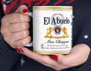 El Abuelo Mas Chingon Coffee Mug -Funny Gift for Cool Grandfather,Perfect for Father's Day,Best Dad Ever,Unique & Special,Funny Drinking Cup