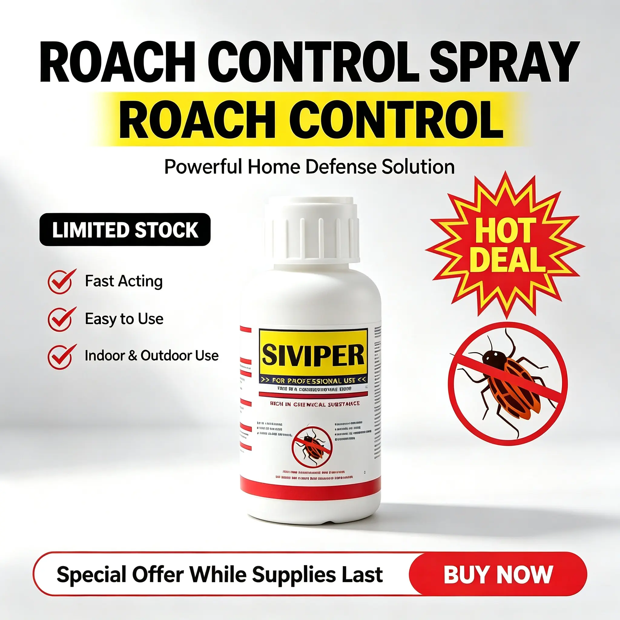 Cockroach Sniper Home Safety Solution—a highly effective, everyday cockroach repellent that helps keep your home environment clean and safe.