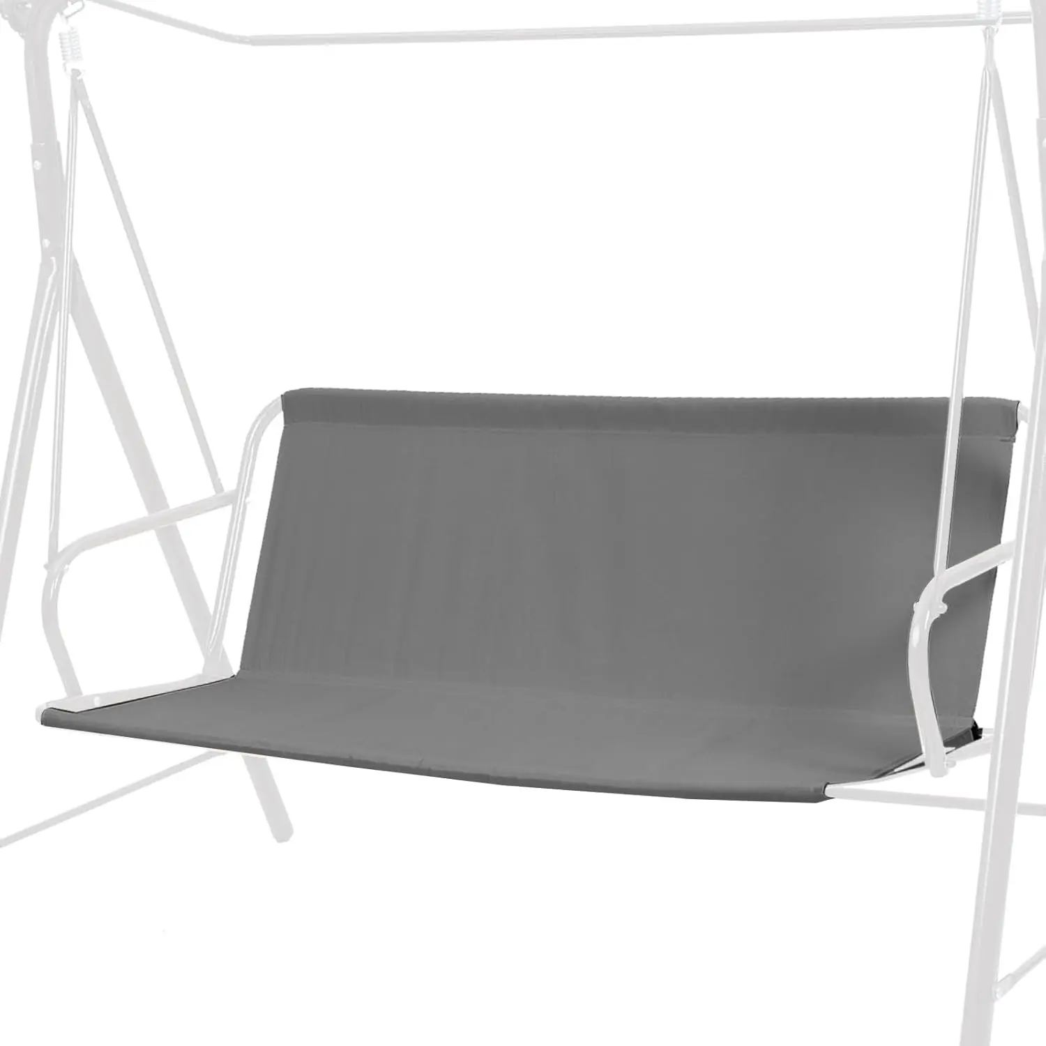 Outdoor Porch Patio Swing Seat Cover, 600D Thickened Oxford Waterproof Swing Cushion Protection Covers Replacement for Outdoors Garden Yard Furniture Chairs (Gray,45.3"x18.9"x18.9")