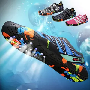 New Style Striped Pattern Water Shoes, Summer Travel Essentials Designer Shoes, Mesh Breathable Quick Drying Anti-slip Outdoor Vacation Beach Water Shoes