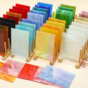 Colorful Glass Tiles, Tiffany Style Art Glass, Perfect for Mosaic and DIY Crafts, Creative Home Decor Supplies, Handmade Craft Materials