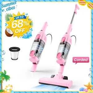 [Promoción] INSE R6X Aspiradora Escoba con Cable 600W 15KPa, Ultraligera sin Bolsa, 3 en 1 de Mano para Hogar, Alfombra, Suelo Duro, Pelo de Mascotas y Coche Summervibes