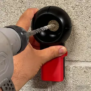 Rotary Drill Dust Collection System with Shavings Collector, Plastic Drill Bit Box, and Coding, Tool for Drilling, Sanding, Grinding