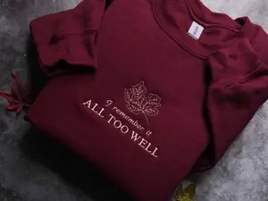 Embroidered ATW sweatshirt, Minimalist I remember it all too well Sweatshirt,Aesthetic gift for sad girls, shirt gift for her