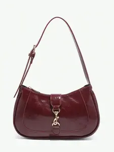 Solid color women's crossbody bag, exquisite and personalized buckle design, lightweight and simple women's shoulder bag, versatile and stylish, suitable for commuting, shopping, dating, parties, outings and other occasions, Handbag Shoulder Bag