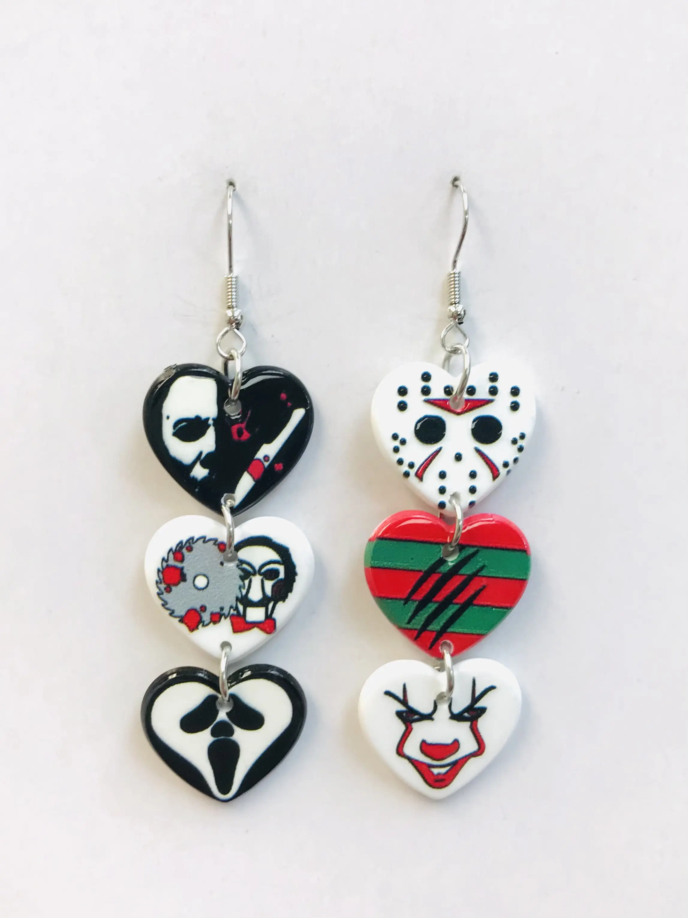 Horror heart earrings Horror heart earrings