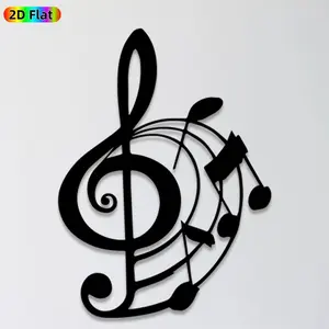 1pc Music Note Metal Wall Art, Melodic Music Note Statue Mural, Ideal Gift for Christmas, New Year, Music Decor Enthusiasts, Rust-Resistant Metal Wall Decor Wall Sculptures, Perfect for Living Room Wall & Garden Fence, Unique Music-Inspired Decor
