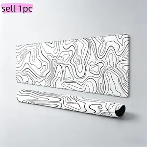 Large Gaming Mouse Pad 70x30cm, Stitched Edges, No-Slip Base, Waterproof Desk Pad for Keyboard and Mouse, Durable Office Accessory, Work Accessories