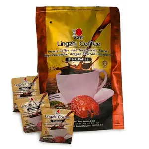 DXN Lingzhi 3 in 1 Coffee - 20 Sachets with Ganoderma Extract, Caffeinated Medium Roast, No Sugar Additives, Instant Beverage
