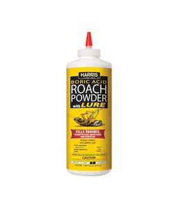 HARRIS Boric Acid Roach and Silverfish Killer Powder w/Lure for Insects (16oz)