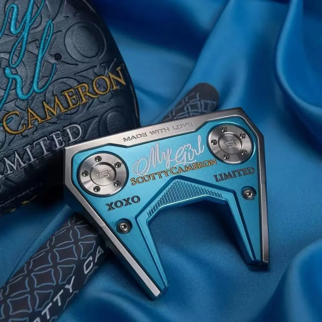 Limited Edition #22 Archival-Grade Golf Putter - Golf Accessory with High-Performance Multi-Material Wood Construction, Turquoise Blue, Aerospace-Grade Aluminum Alloy Base, Balanced Design for Unmatched Stability, Stainless Steel, Metal