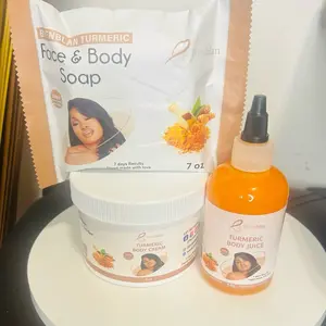 3 PCS Turmeric Set-Body Cream Turmeric,Soap,Smoothie-Skin Care