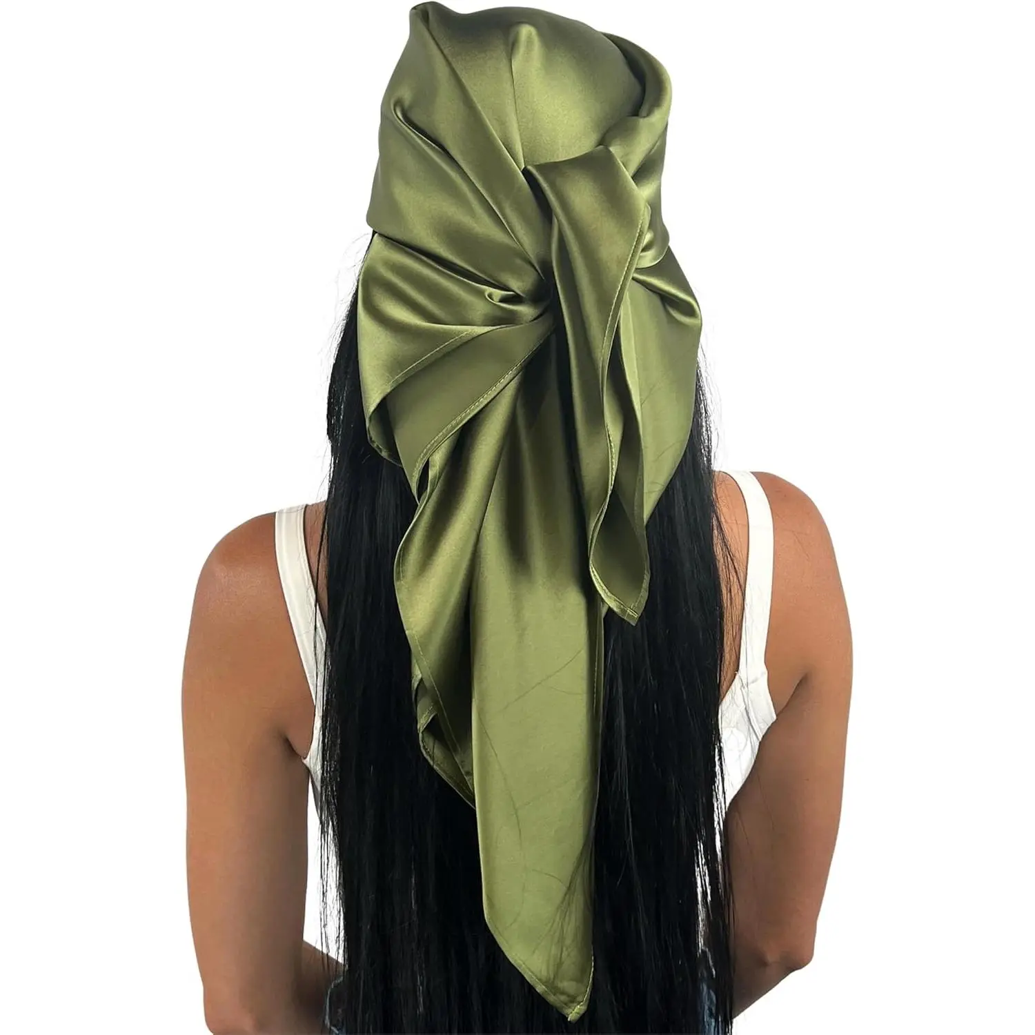 Silk  Scarf 36" - 19 Momme Women's Hair Wrap for Sleeping, Reduce , Wear Day & Night