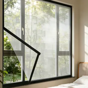 Magic Tape Screen Door Curtain, Pet-Friendly Design, Easy Installation No Drilling Required, Durable Mosquito Net for Bedroom and Living Room, Screen Door Mesh, Magnetic Screen Door