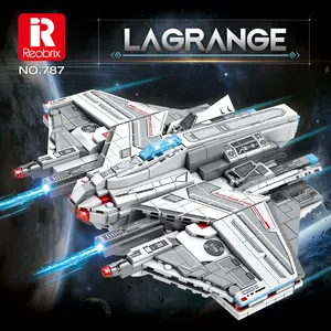 Reobrix 787 Lagrange Series MQ-25 Stingray Building Block Model: Future Warship Educational Assembly Toy