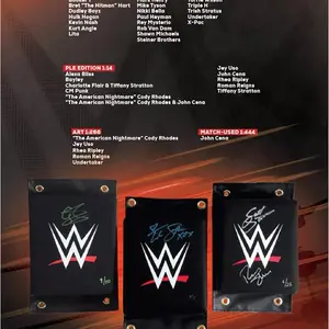 WWE 2026 Under Wraps Autographed Turnbuckle Pads