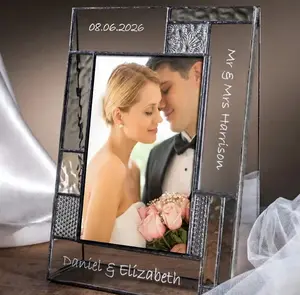 Wedding Picture Frame Personalized by J Devlin | Pic 392-46V EP567