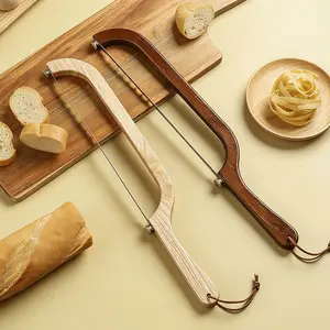Wooden Bread Slicer Knife, Home Use Baguette Cutting Saw, Simple Bakery Tool, Toothed Bread Knife, Easy Slice Toast Cutter