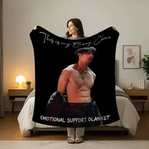 Bang Chan K Pop Blanket Cozy Bedroom Bedding Decor Fan Gift Soft Warm Bed Throw Unique Memorabilia Kpop Fun Gift Suitable for beds and sofas can also be given as a gift
