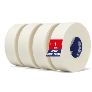 4 Packs Artist Tape for Watercolor Paper - White Masking Artists Tape for Drafting, Art Painting and All Paper Media - Acid Free 1inch Wide 592FT Long Total