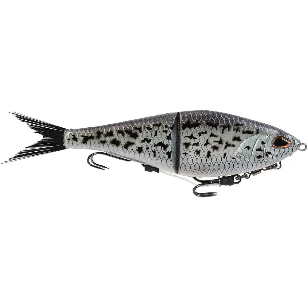 Berkley PowerBait Chop Block Durable Fishing Gear - 10 in, 4.2 oz, Glide Action, Realistic Look, Secure Hooks, Slow Sinker, Brush Tails, Aggressive Strikes
