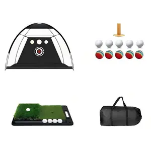 Golf Practice Net, Indoor & Outdoor Use, Includes Baffle, Ideal for Chipping & Swing Training, Perfect for Golf Enthusiasts