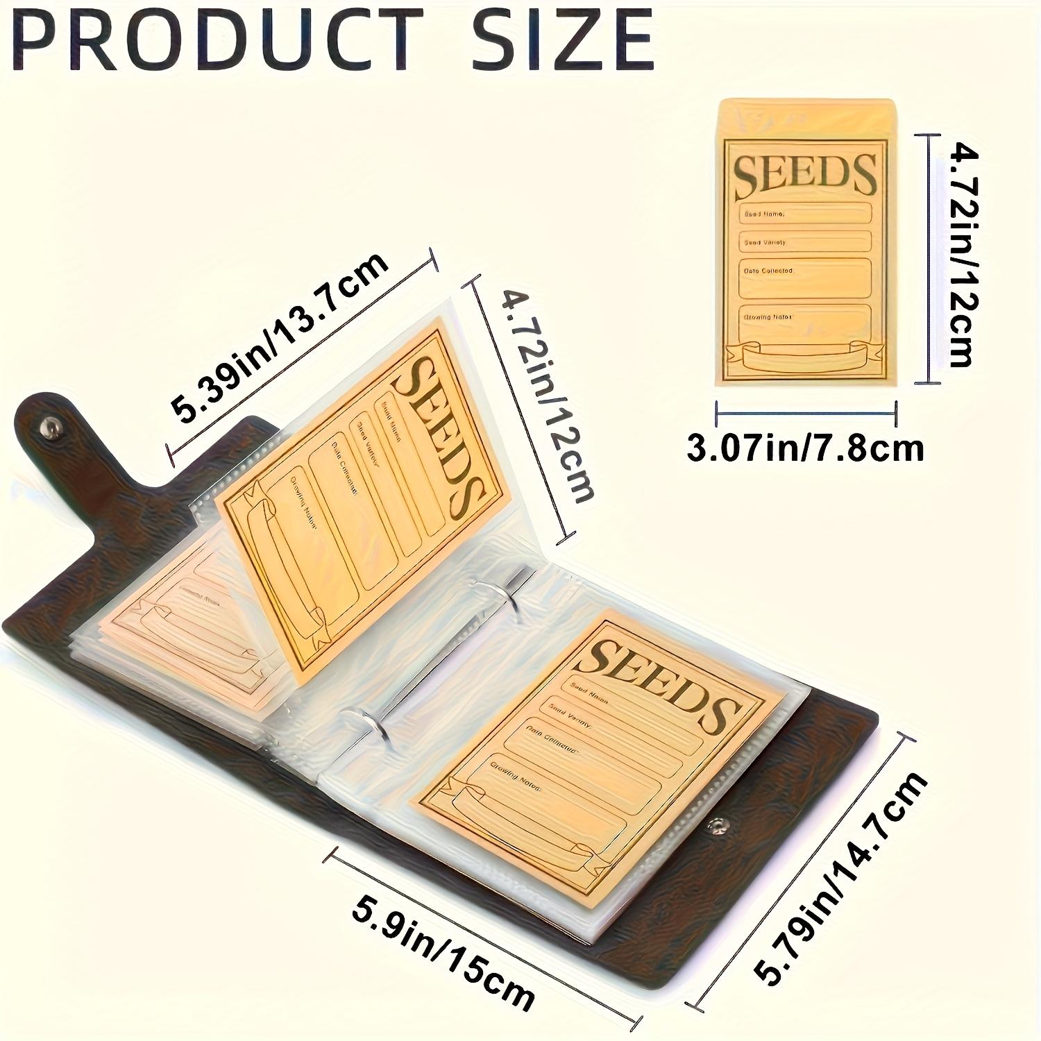 50 Pack Self-Sealing Seed Envelopes - Garden Seed Storage Organizer Binder, Seed Packet Organizer with Seed Saver Pouches for Flower Vegetable Seeds