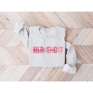 Emergency Nurse Sweatshirt, Emergency Department Crewneck, ER Tech Sweatshirt, ER Nurse, Emergency Room Tech Gift