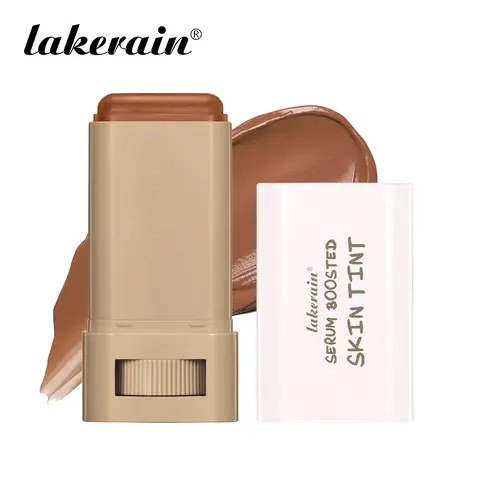 Long-lasting Hydrating Solid Foundation, Waterproof & Trans-proof Foundation, Lightweight and Silky Texture, Highly Pigmented Color-Infused Essence, Evens Skin Tone for All-Day Wear, Creates Natural Nude Finish, Suitable for All Skin Types