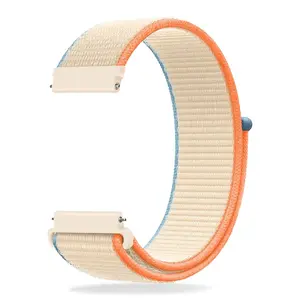 Sport Ring Nylon Watch Band 20mm 22mm, Quick Release Soft Fabric Adjustable Replacement Strap for Men Women, Durable & Comfortable Design