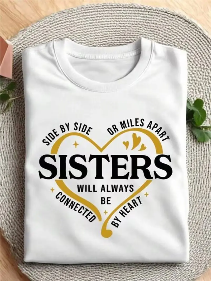 Side By Side Or Miles Apart Sisters T-Shirt, Sister Trip 2026 Shirt, Sister Vacation Matching Outfit, Weekend Trip Shirts for Sisters, Matching Sisters Shirt