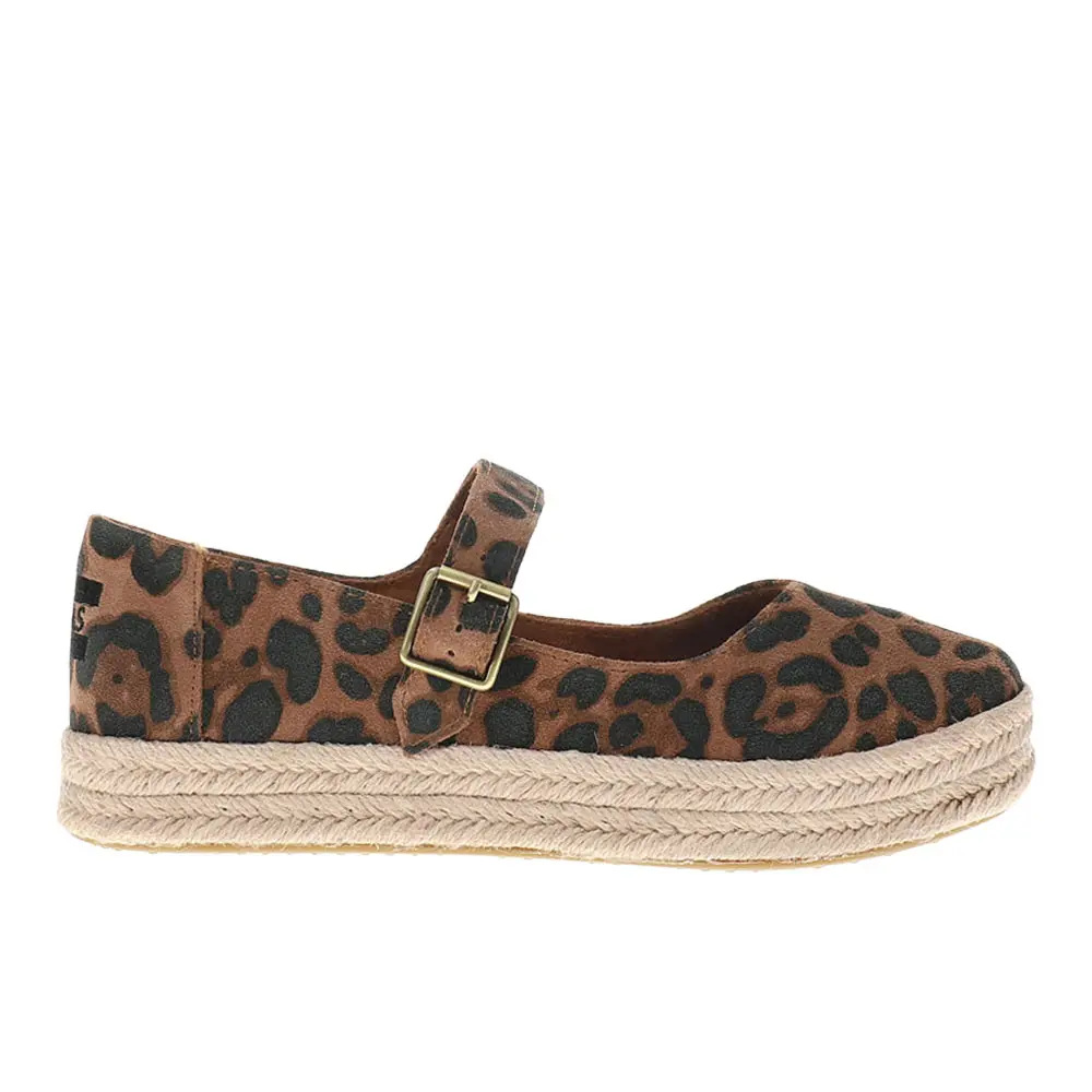 TOMS Womens Carolina Mary Jane Espadrille Flats Casual - Brown
