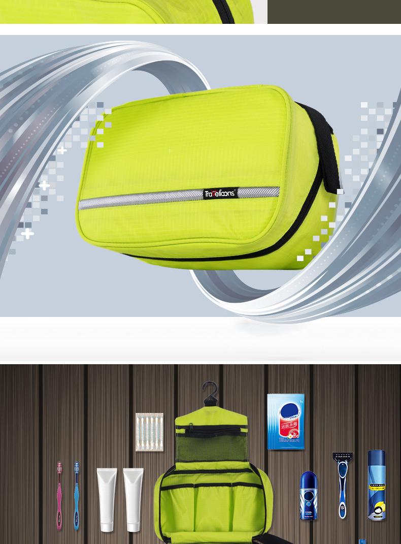 New Hanging Toiletry Bag Travel Toiletry Wash Organizer Kit for Men Women Cosmetics Make Up Sturdy Hanging Hook Shower Bags